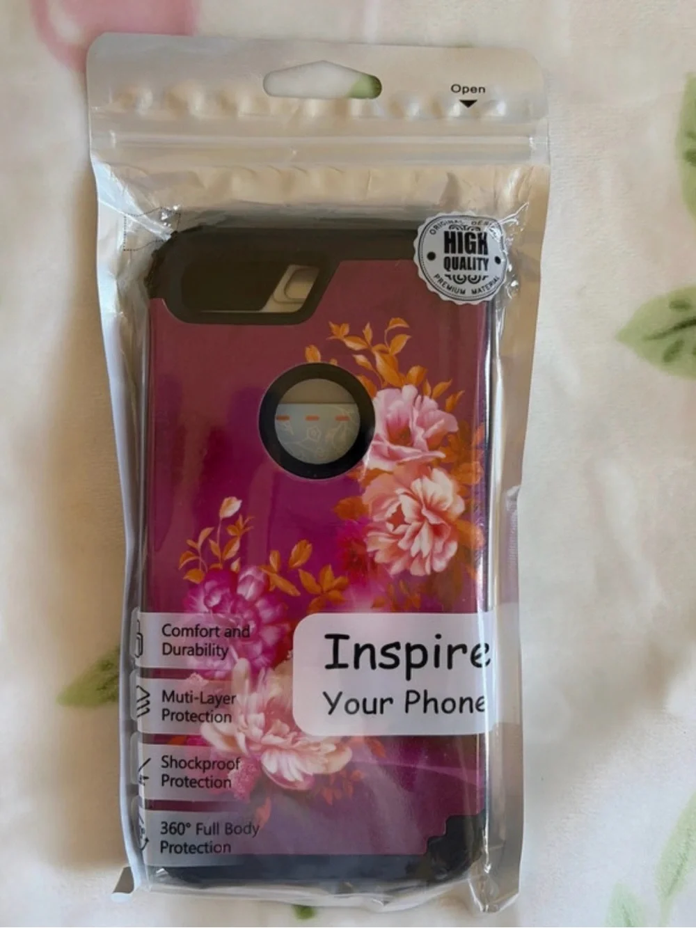 Inspire Pink Floral Dual-Layer iPhone 7 Plus / 8 Plus Case